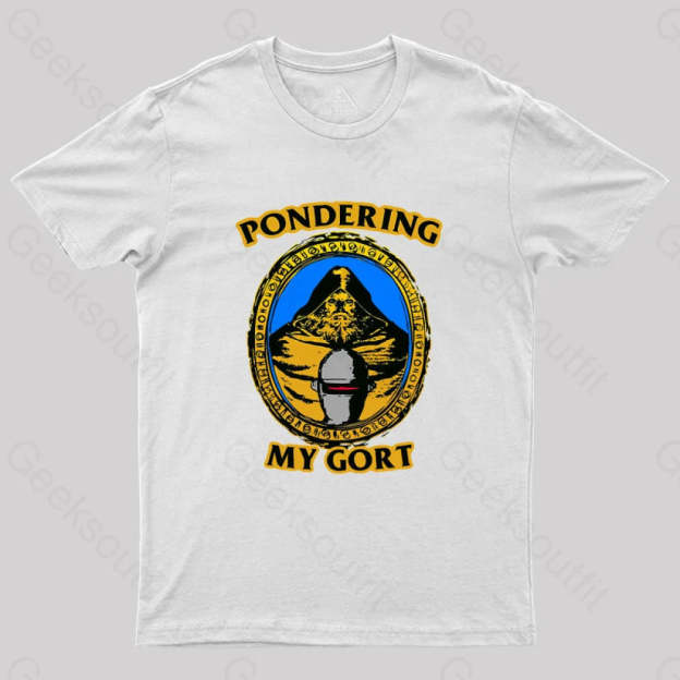 Pondering My Gort Orb Geek T-Shirt White / S