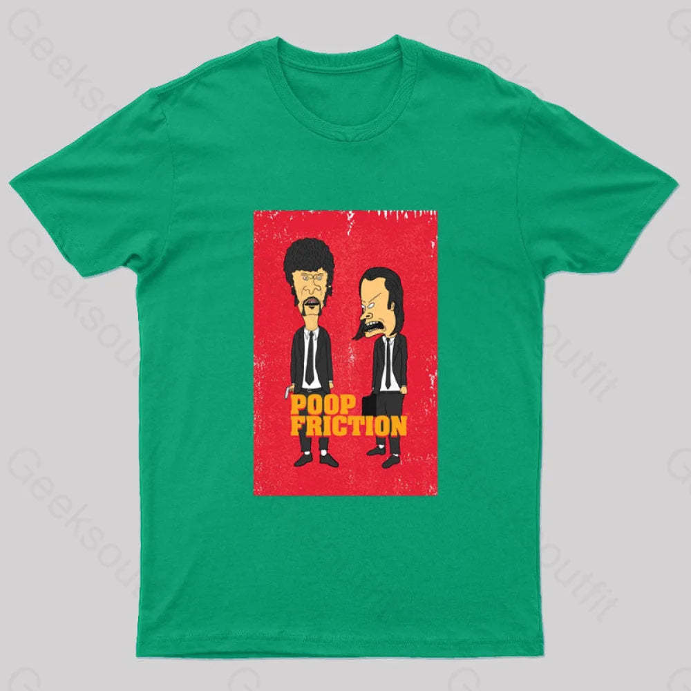 Poop Friction Geek T-Shirt Green / S