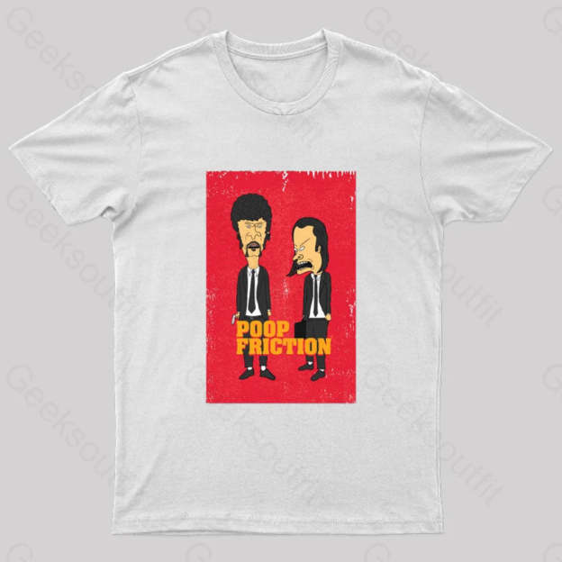 Poop Friction Geek T-Shirt White / S