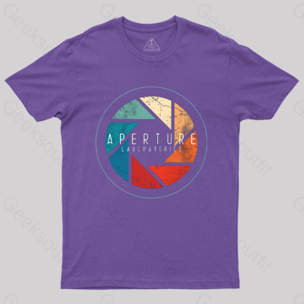 Portal Aperture Laboratories T-Shirt Purple / S