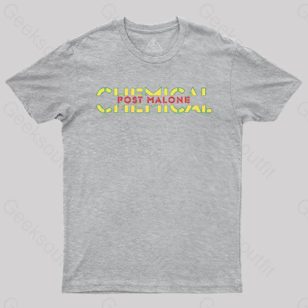 Post Malone Chemical T-Shirt Grey / S