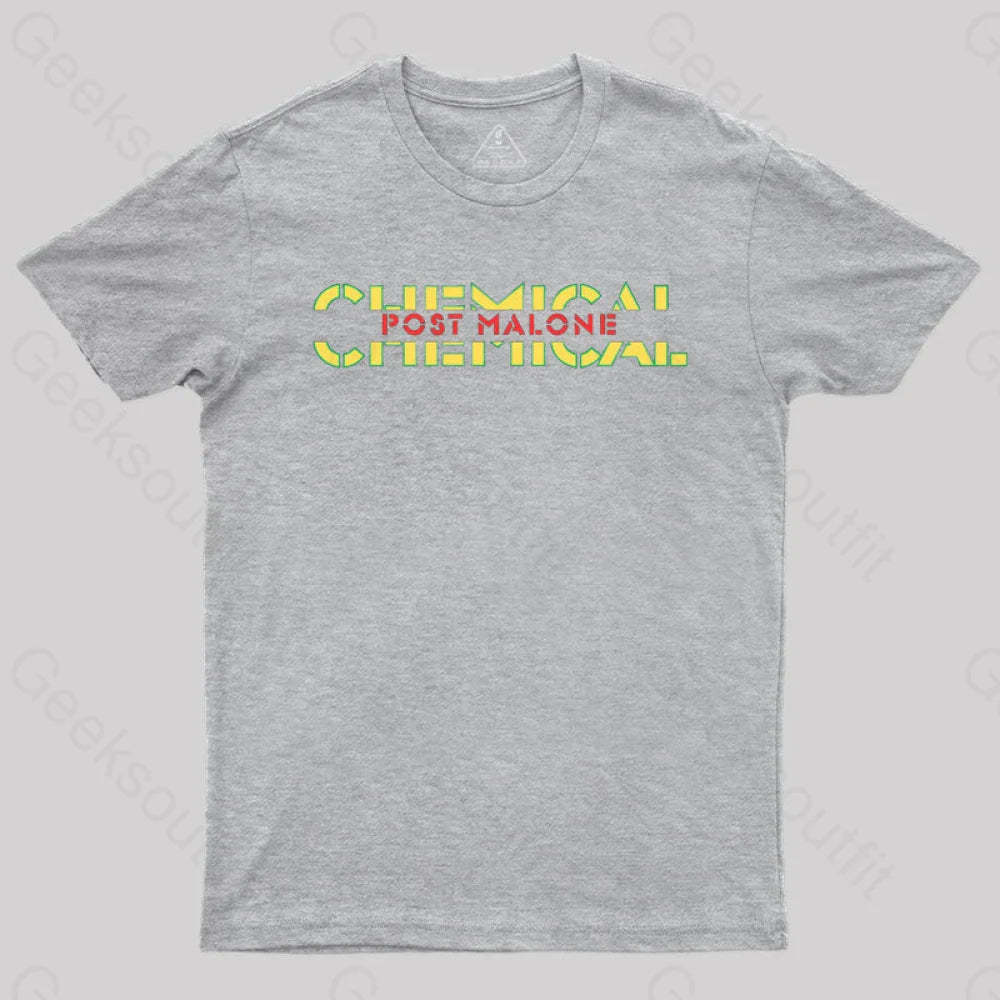 Post Malone Chemical T-Shirt Grey / S