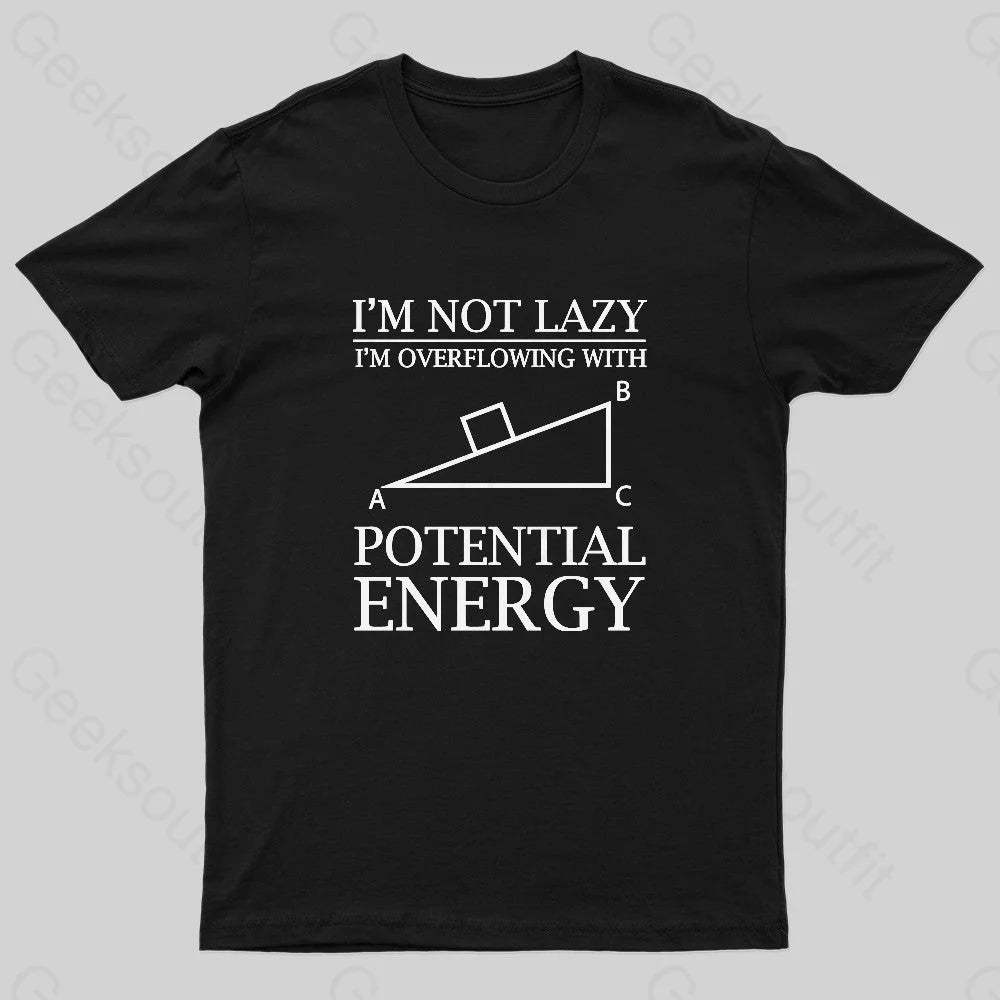 Potential Energy Nerd T-Shirt Black / S