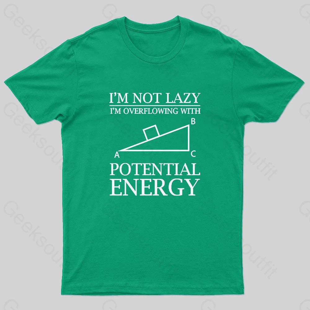 Potential Energy Nerd T-Shirt Green / S