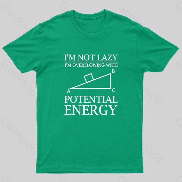 Potential Energy Nerd T-Shirt Green / S