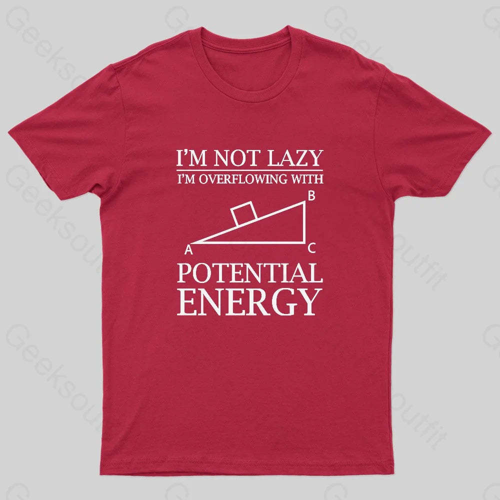 Potential Energy Nerd T-Shirt Red / S