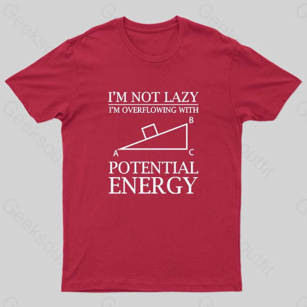 Potential Energy Nerd T-Shirt Red / S