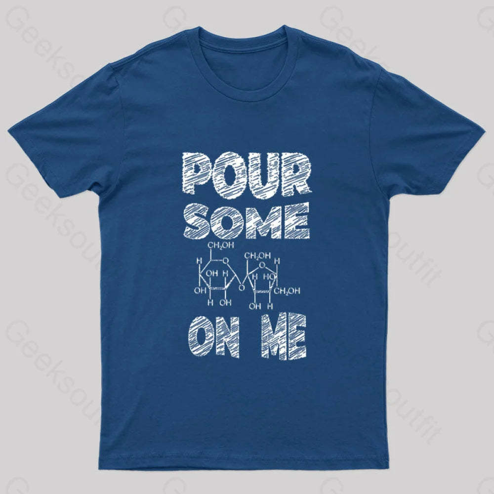 Pour Some Sugar On Me Nerd T-Shirt Navy / S