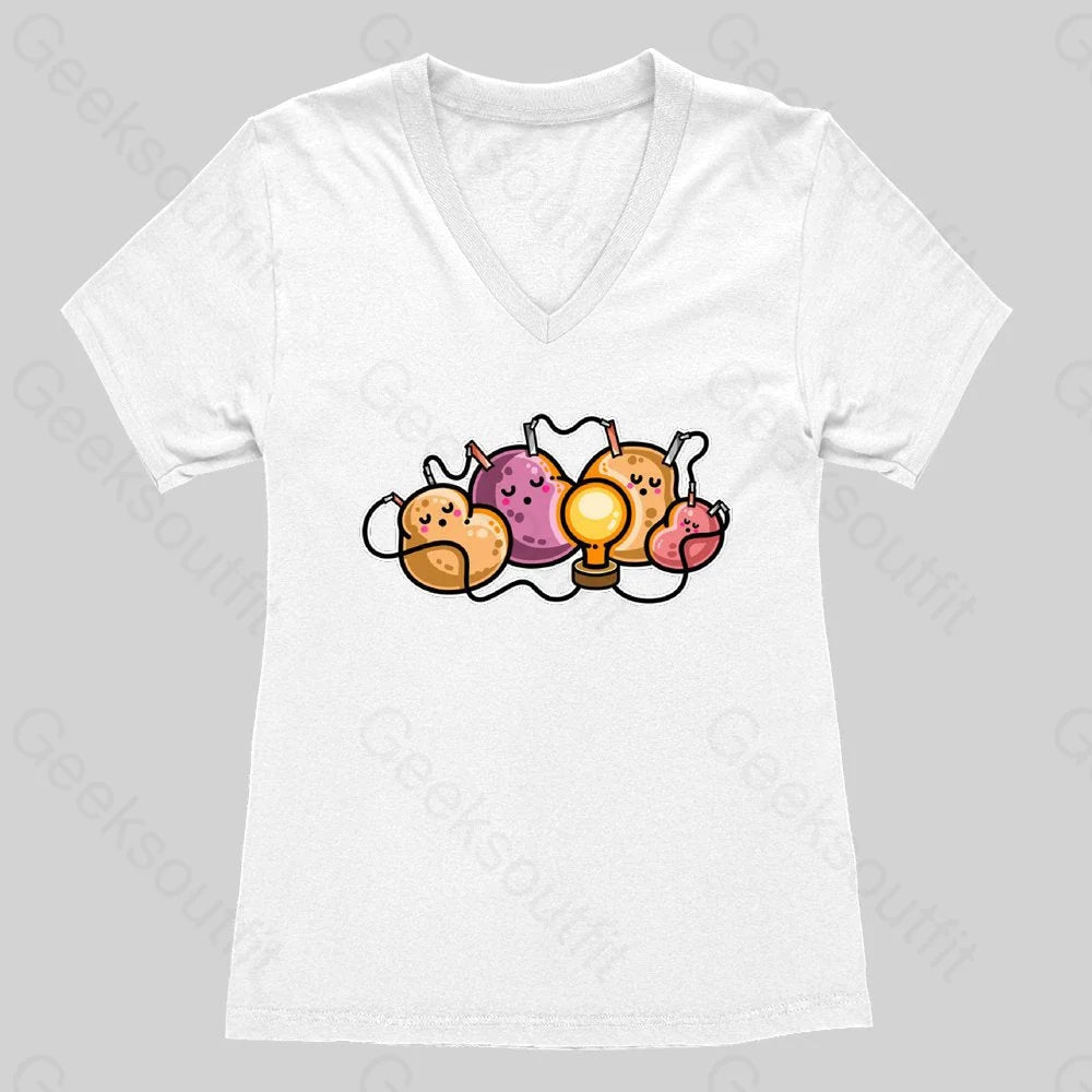 Power Nap Women's V-Neck T-shirt - Geeksoutfit