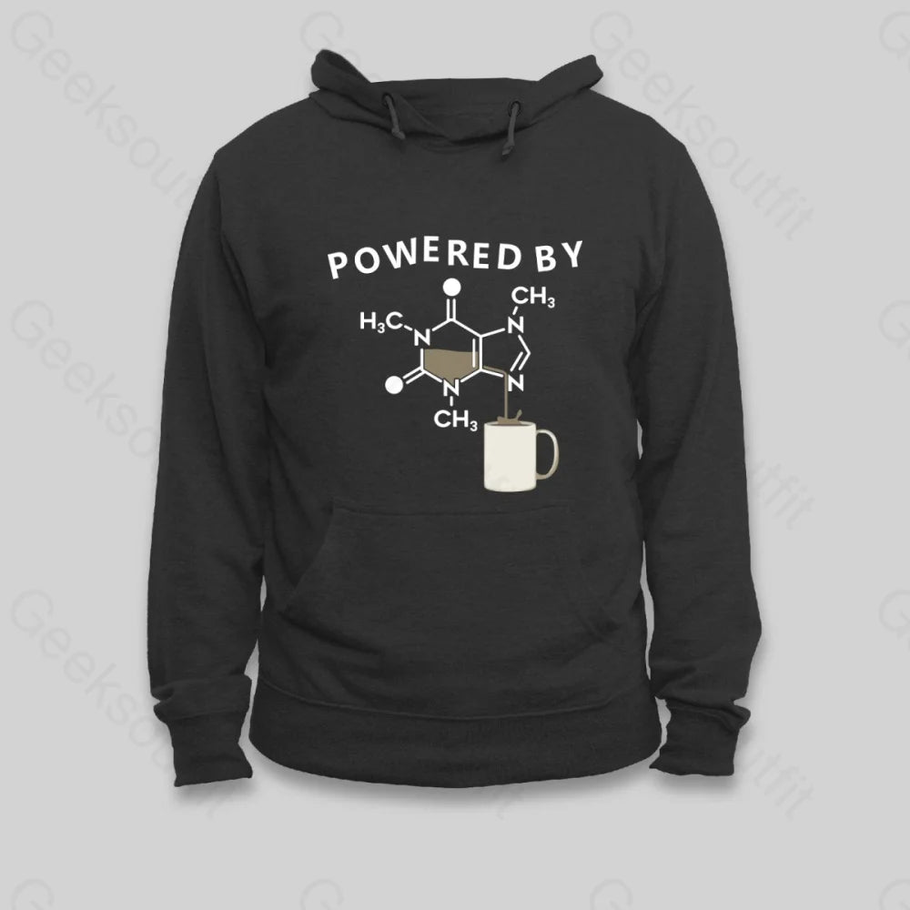 Powered By Caffeine Unisex Geek Hoodie - Geeksoutfit