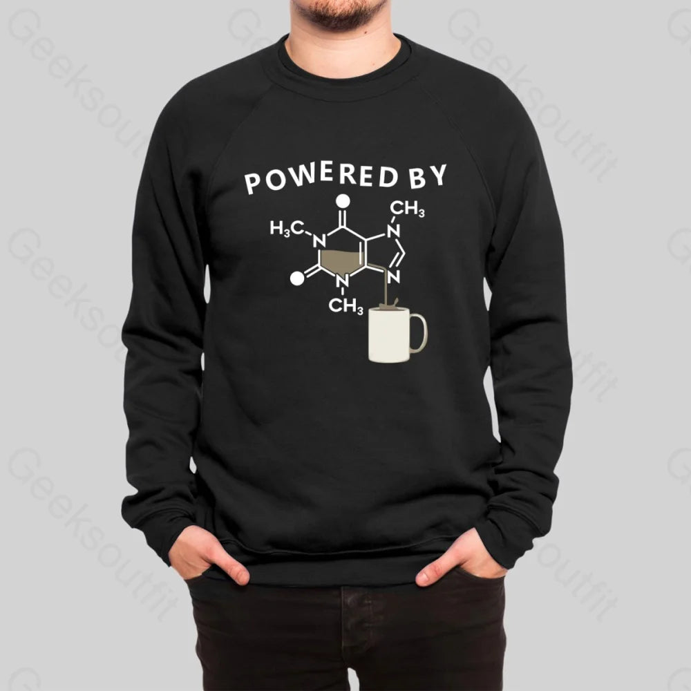 Powered By Caffeine Unisex Geek Sweatshirt - Geeksoutfit