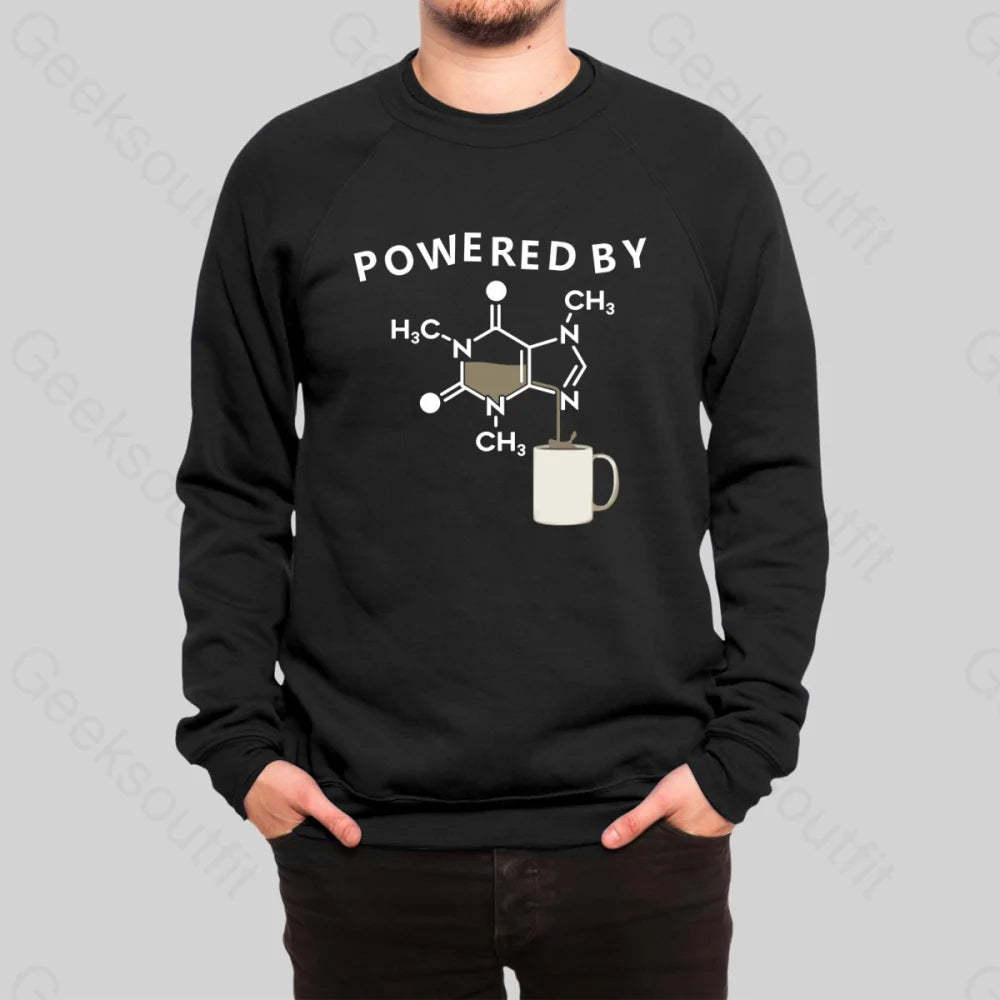 Powered By Caffeine Unisex Geek Sweatshirt - Geeksoutfit