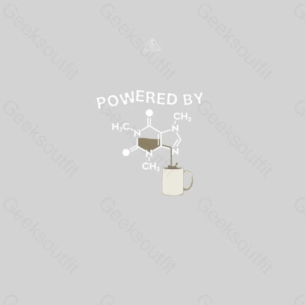 Powered By Caffeine Unisex Geek T-shirt - Geeksoutfit