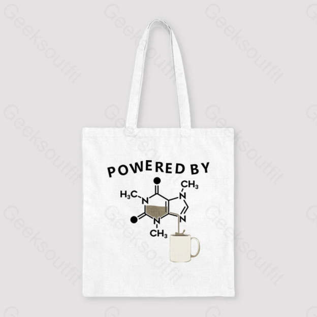 Powered By Caffeine Unisex Tote Bag