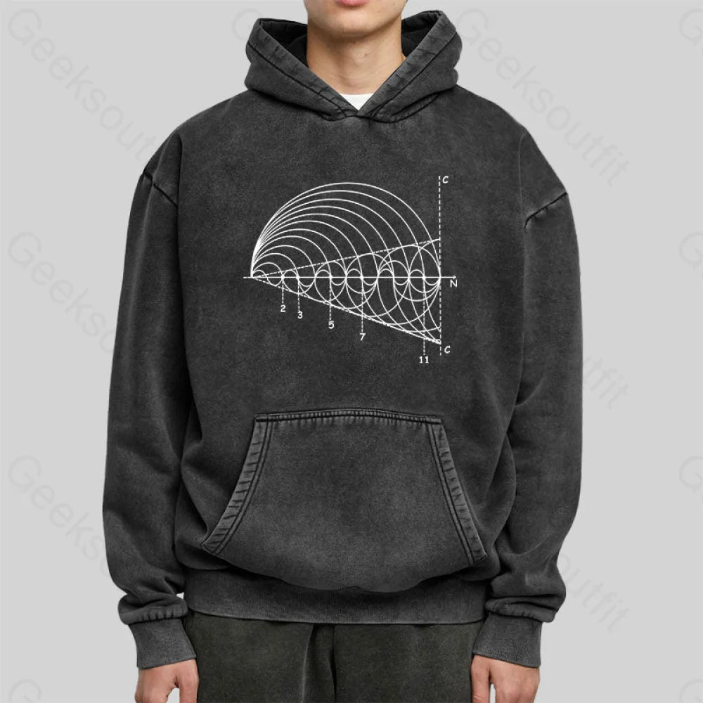 Prime Number Washed Hoodie