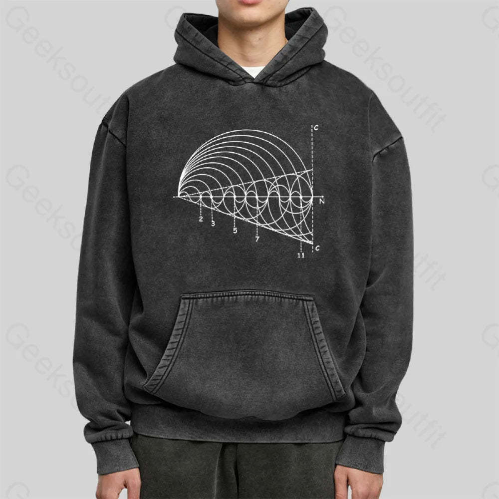 Prime Number Washed Hoodie