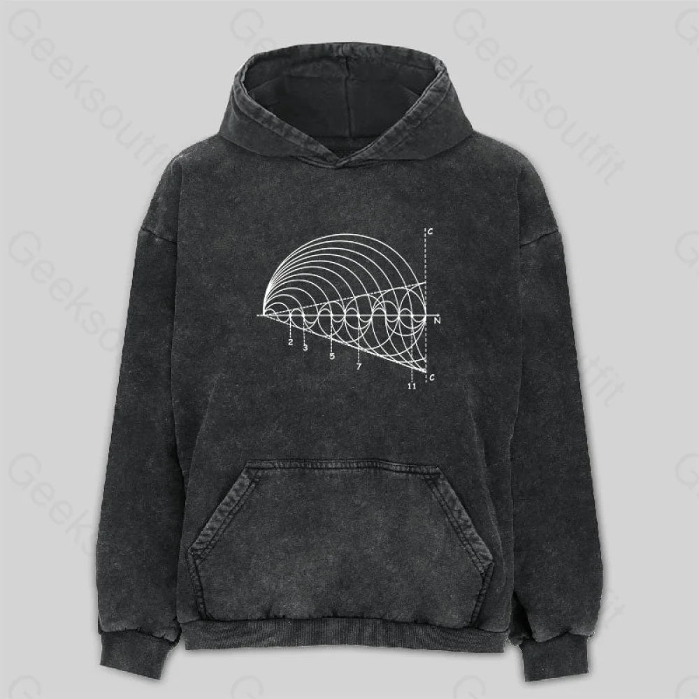 Prime Number Washed Hoodie M