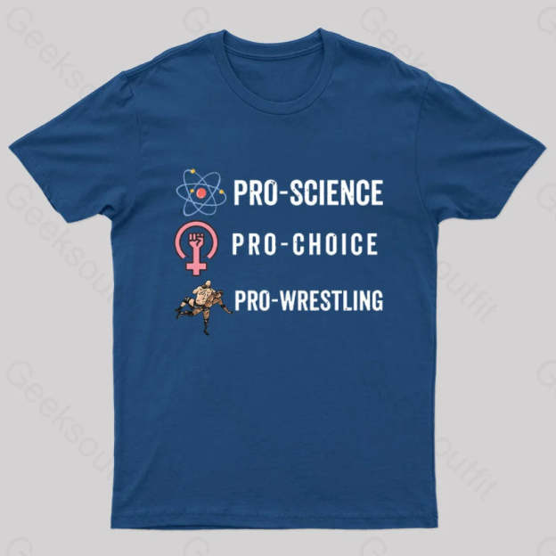 Pro Science Choice Wrestlig Nerd T-Shirt Navy / S