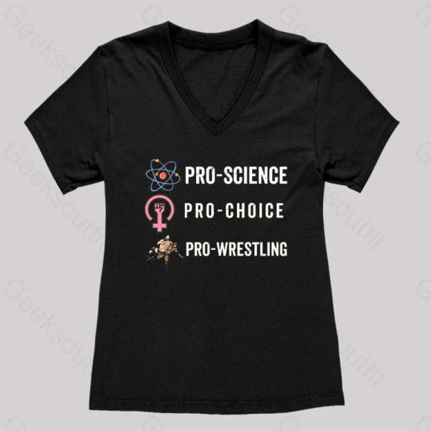 Pro Science Choice Wrestlig Women’s V-Neck T-Shirt Black / S
