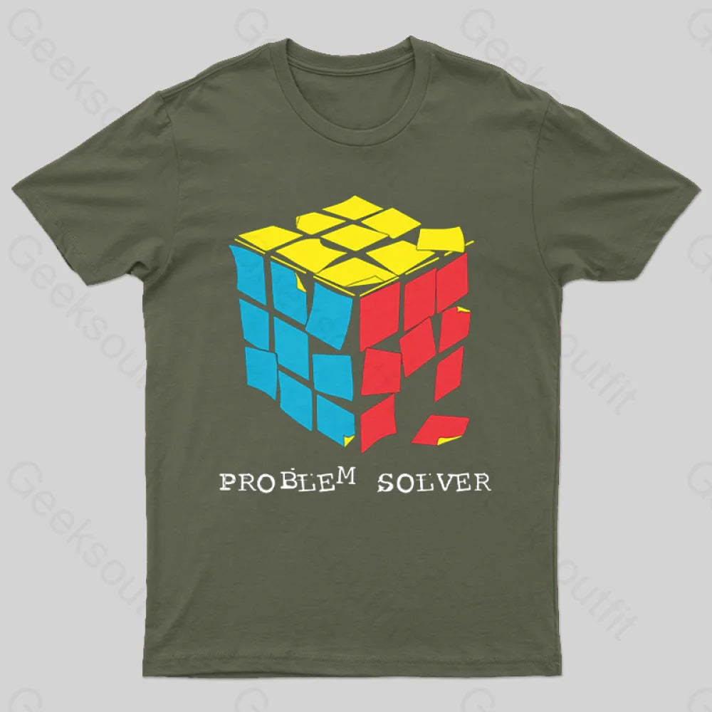 Problem Solver T-Shirt Army Green / S