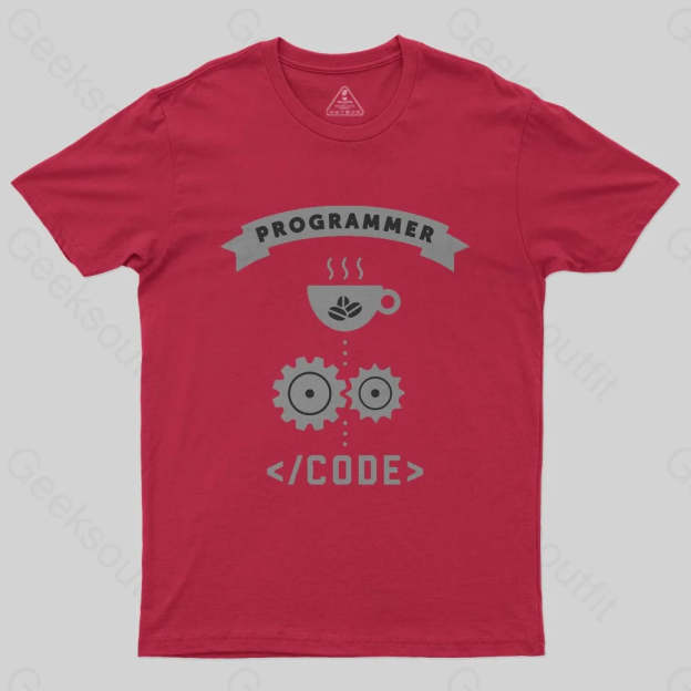 Programmer Coffee Code T-Shirt - Geeksoutfit