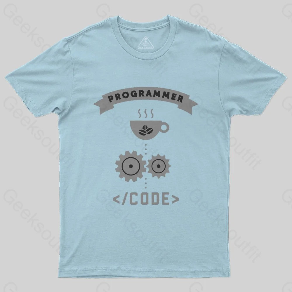 Programmer Coffee Code T-Shirt - Geeksoutfit