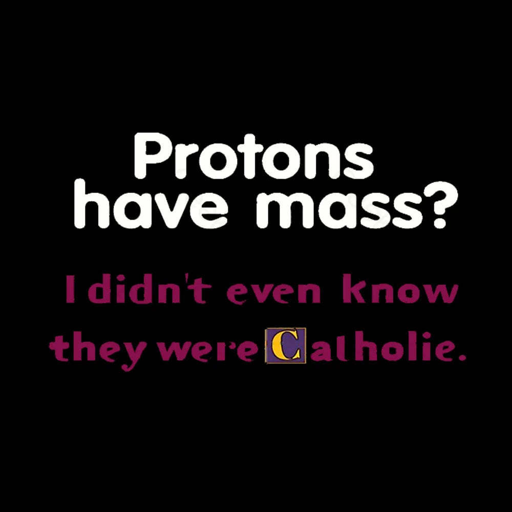 Protons Have Mass Nerd T-Shirt