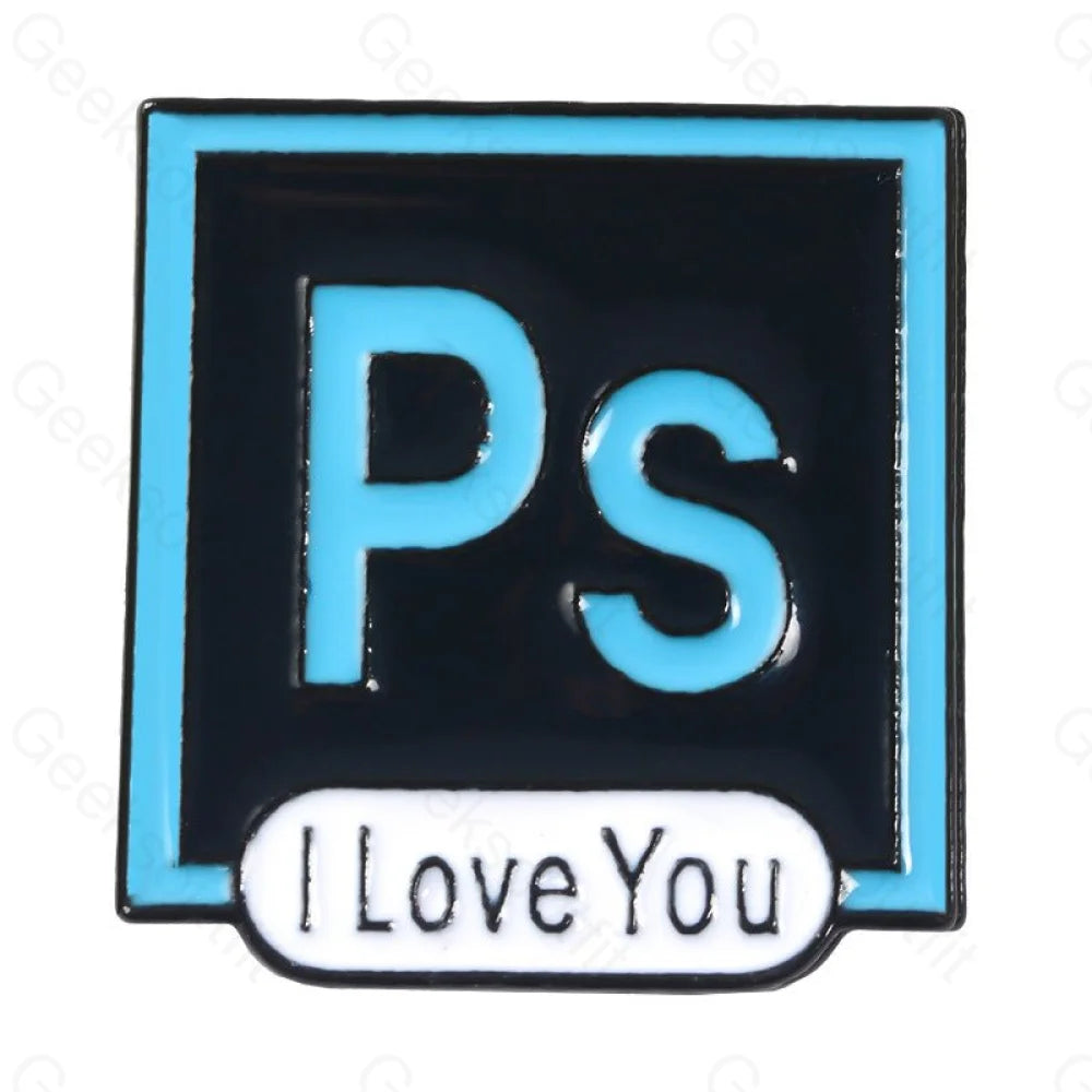 PS & AI Enamel Pins - Geeksoutfit