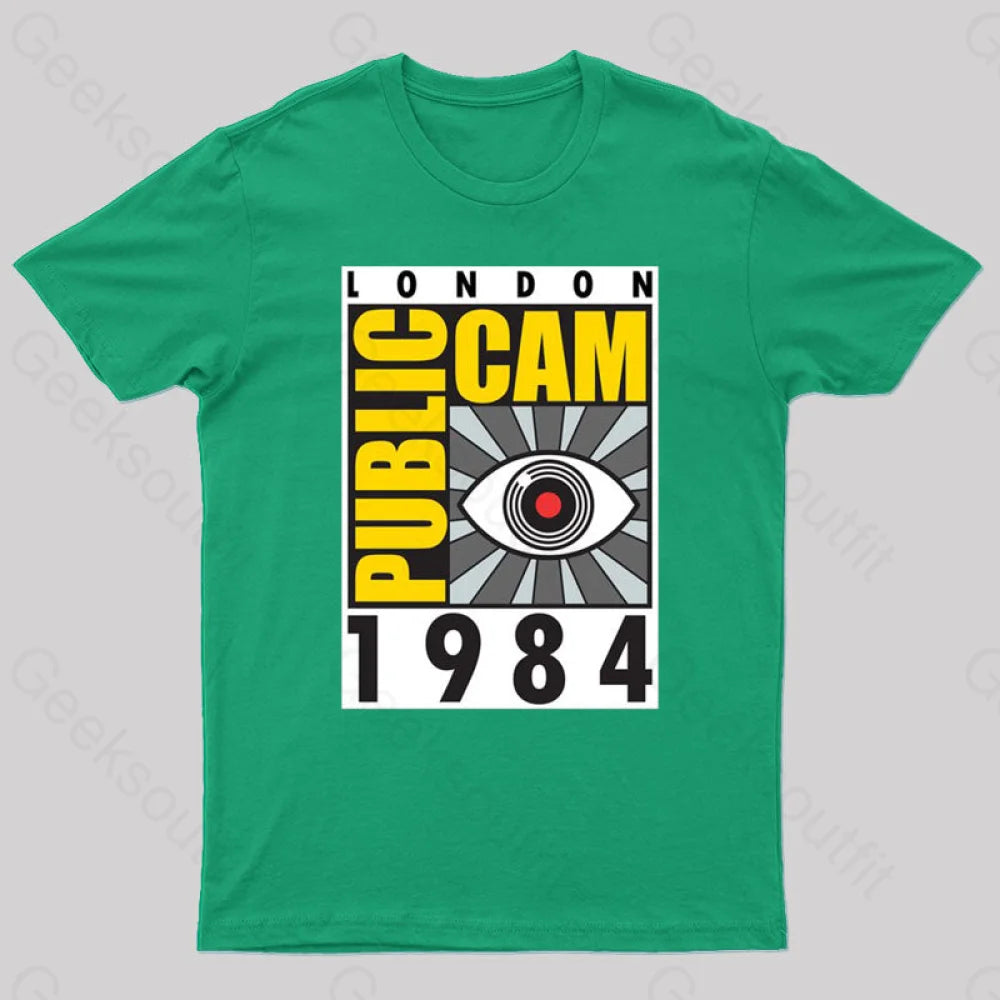 Public Cam Geek T-Shirt Green / S