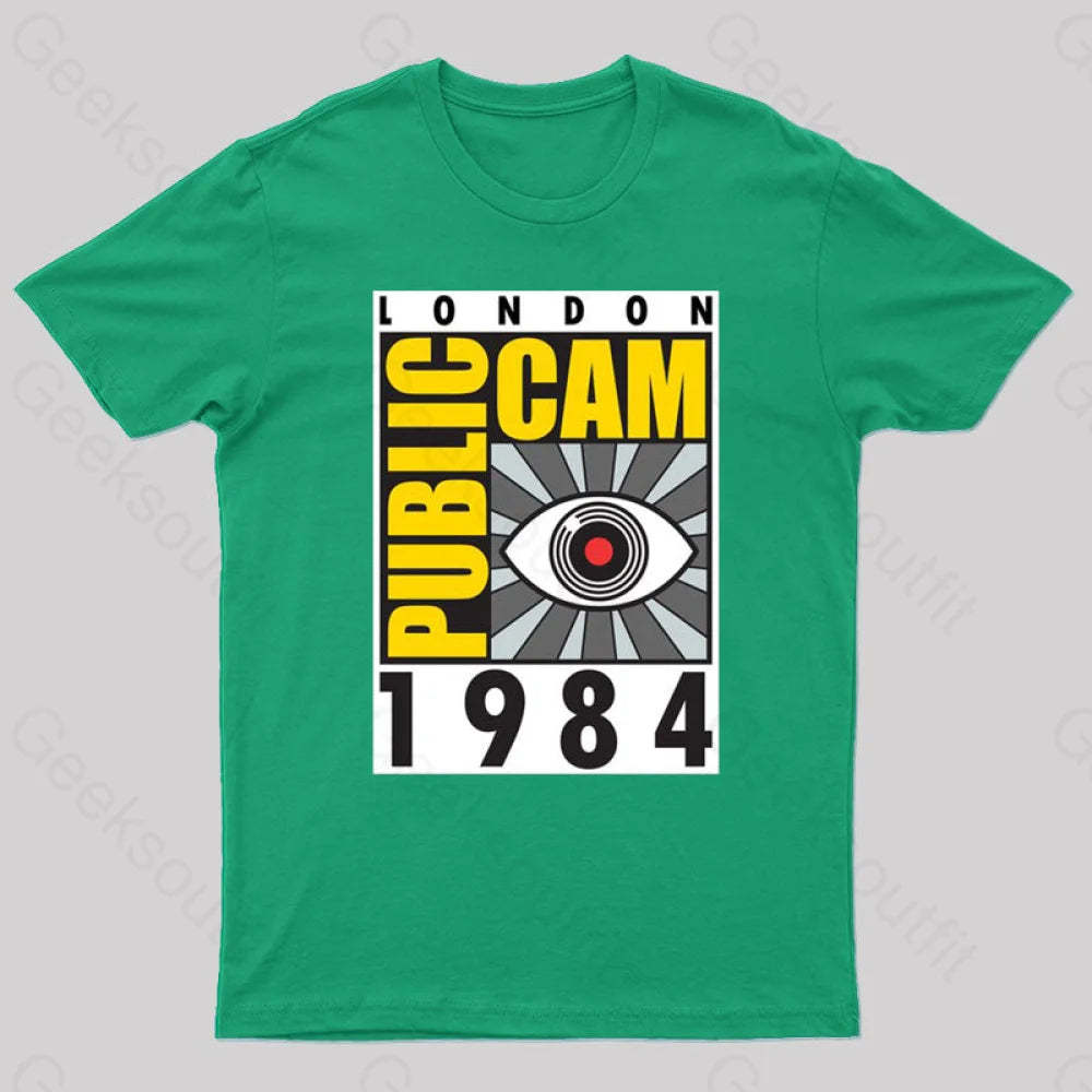 Public Cam Geek T-Shirt Green / S