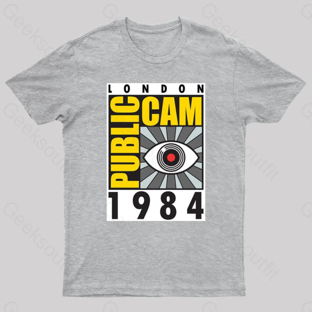 Public Cam Geek T-Shirt Grey / S