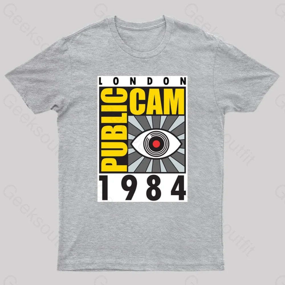 Public Cam Geek T-Shirt Grey / S