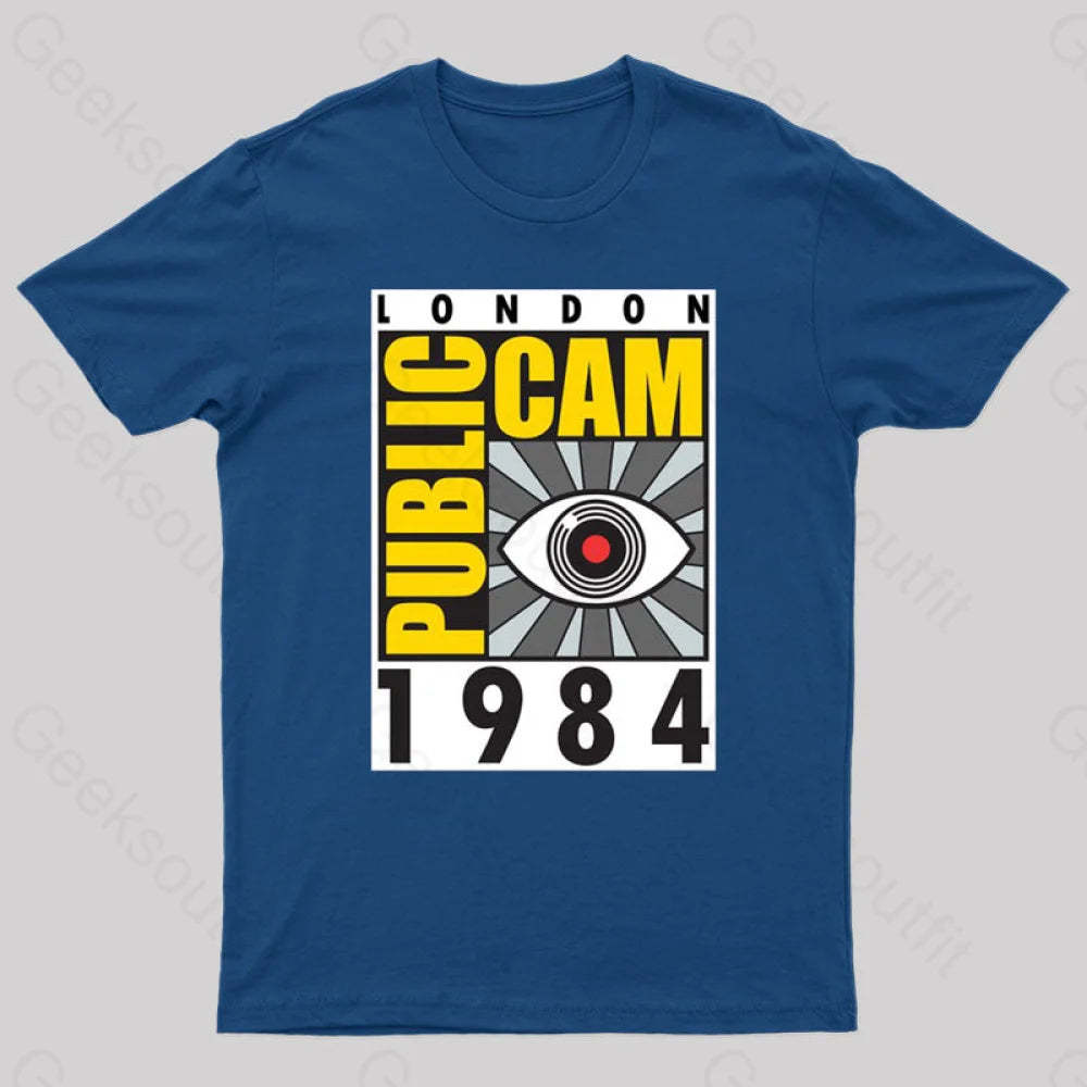 Public Cam Geek T-Shirt Navy / S