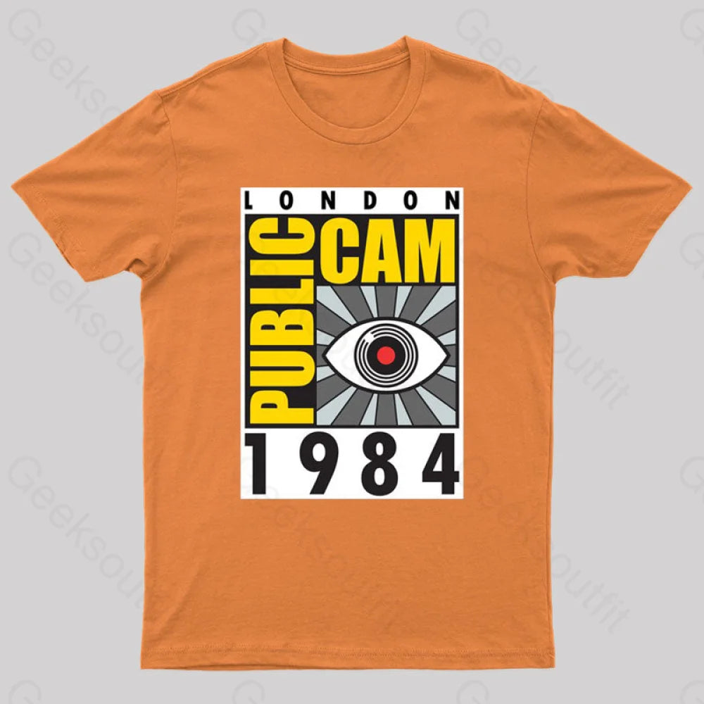 Public Cam Geek T-Shirt Orange / S