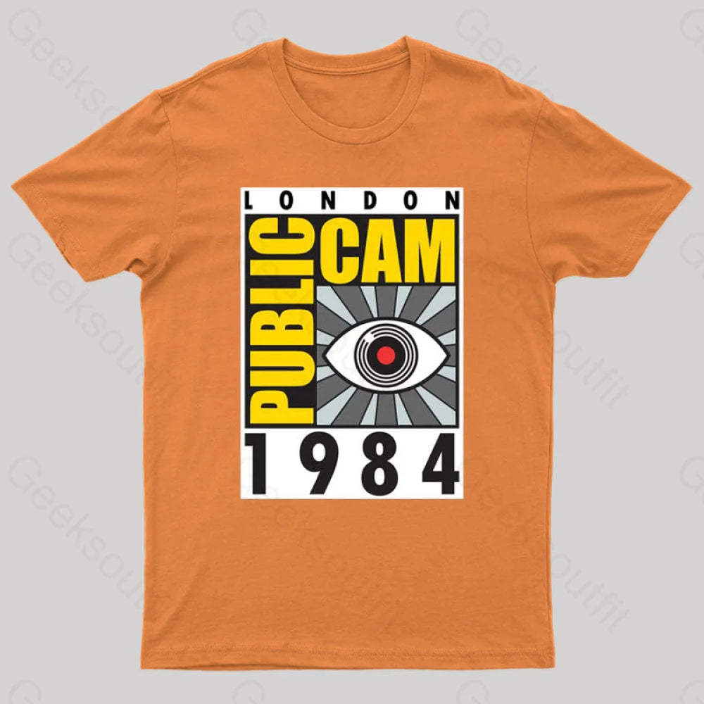 Public Cam Geek T-Shirt Orange / S