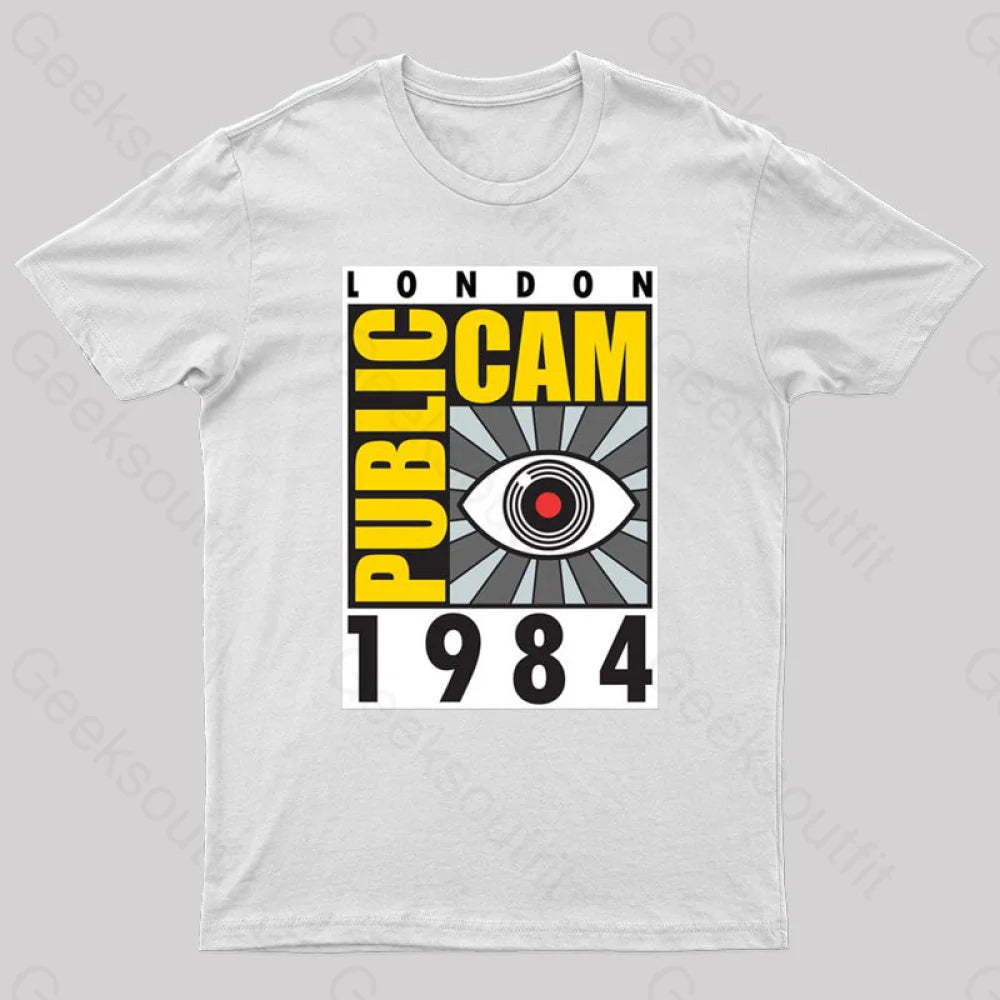 Public Cam Geek T-Shirt White / S