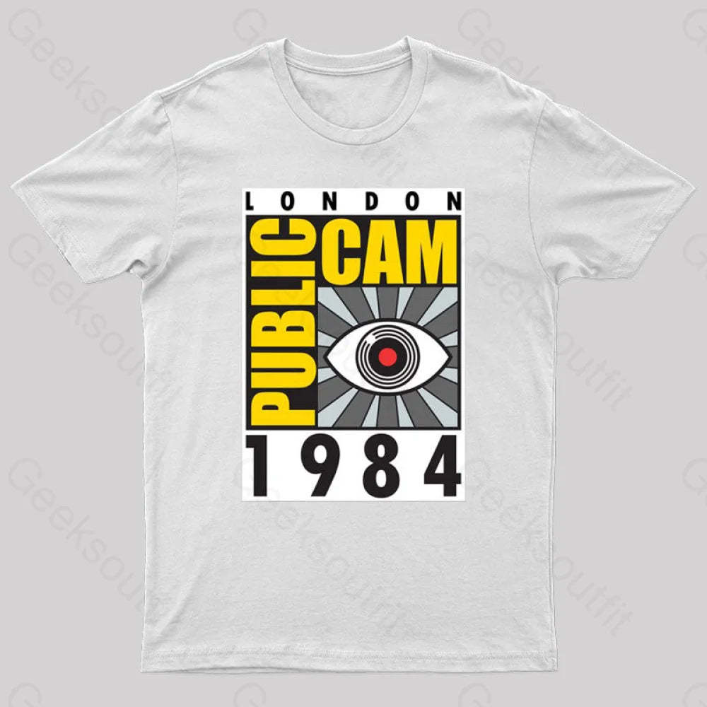 Public Cam Geek T-Shirt White / S
