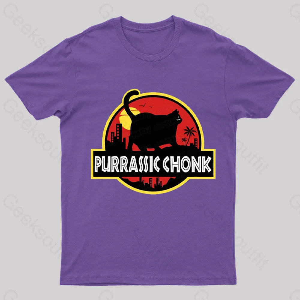 Purassic Chonk T-Shirt Purple / S