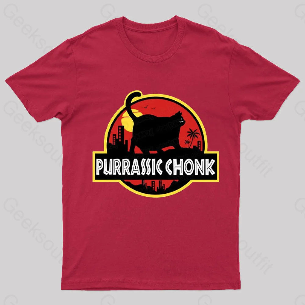Purassic Chonk T-Shirt Red / S