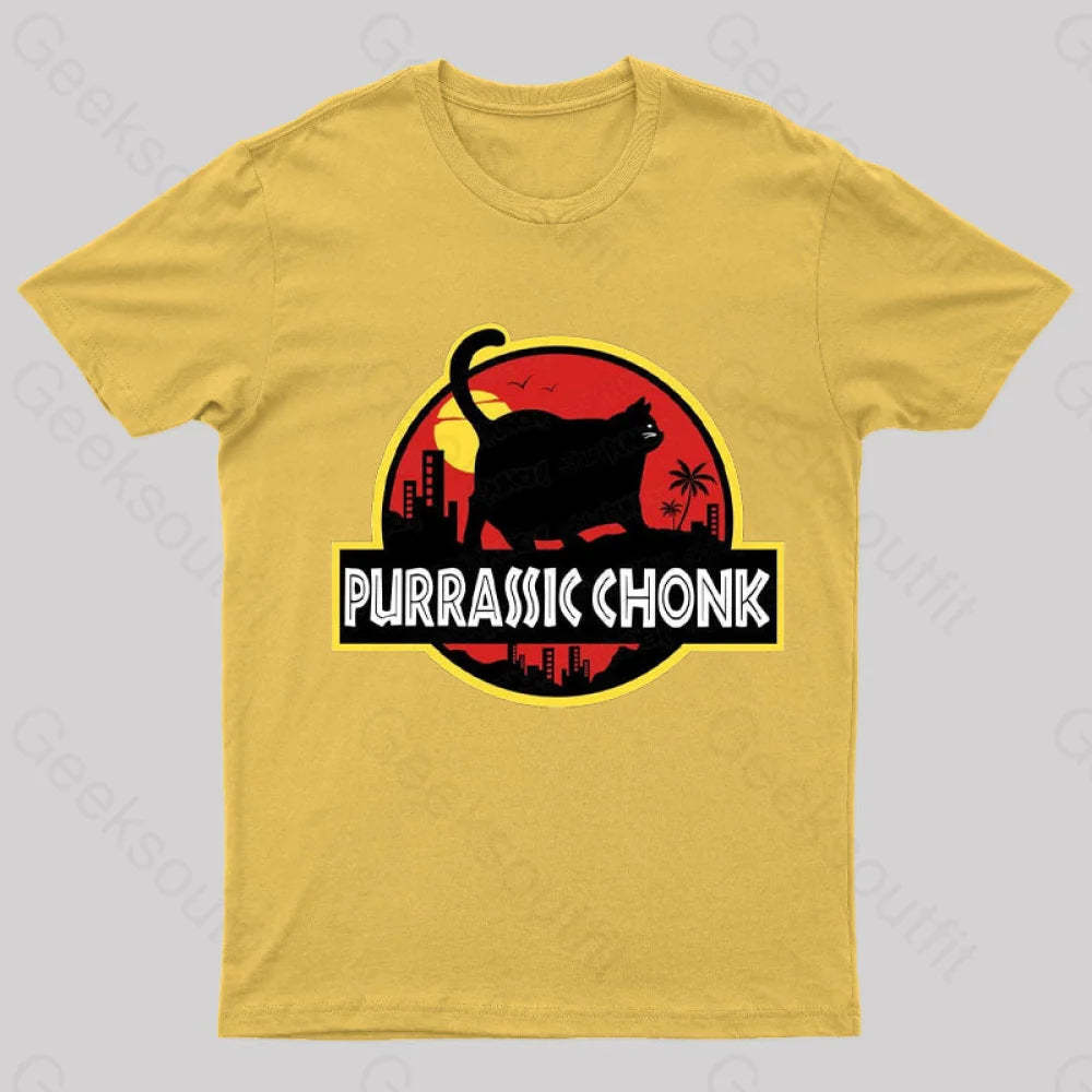 Purassic Chonk T-Shirt Yellow / S