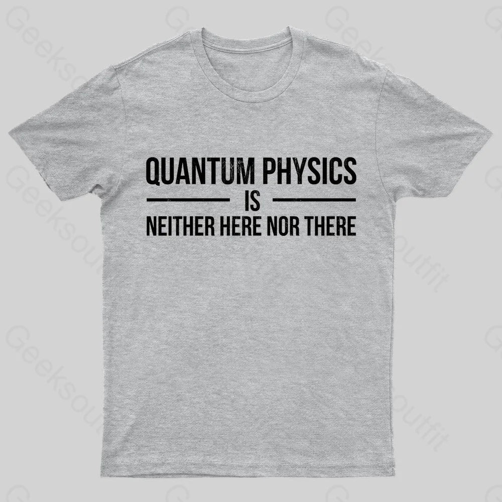 Quantum Physics Nerd T-Shirt Grey / S