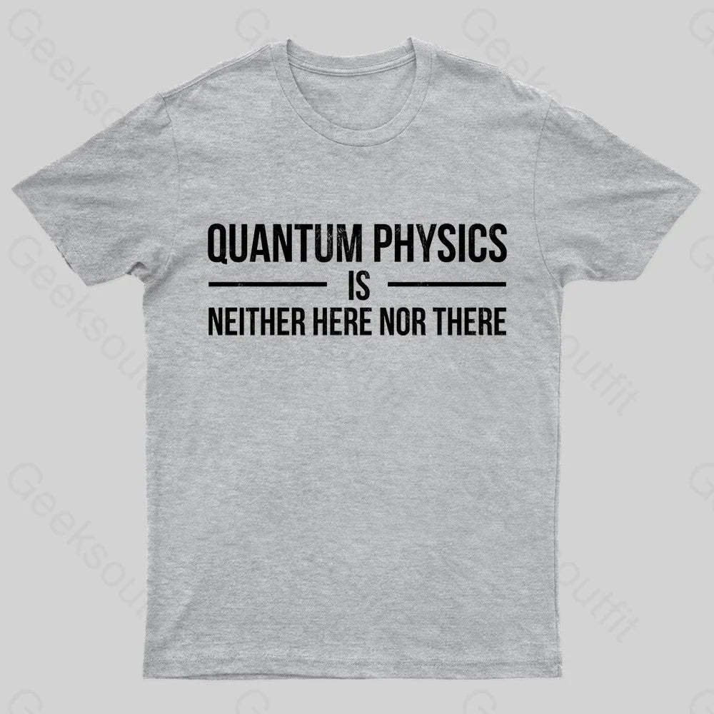 Quantum Physics Nerd T-Shirt Grey / S