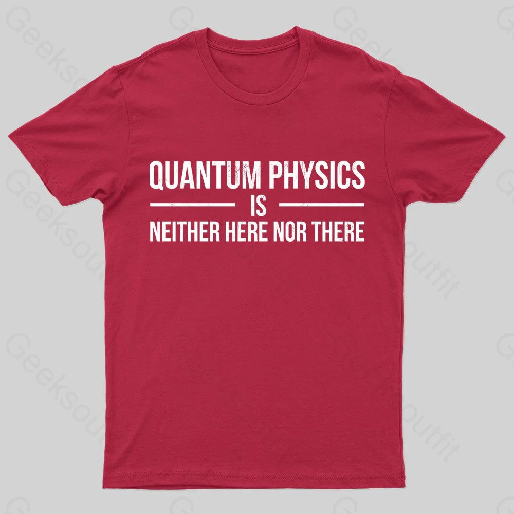 Quantum Physics Nerd T-Shirt Red / S