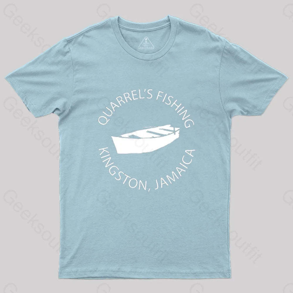 Quarrel’s Fishing T-Shirt Light Blue / S