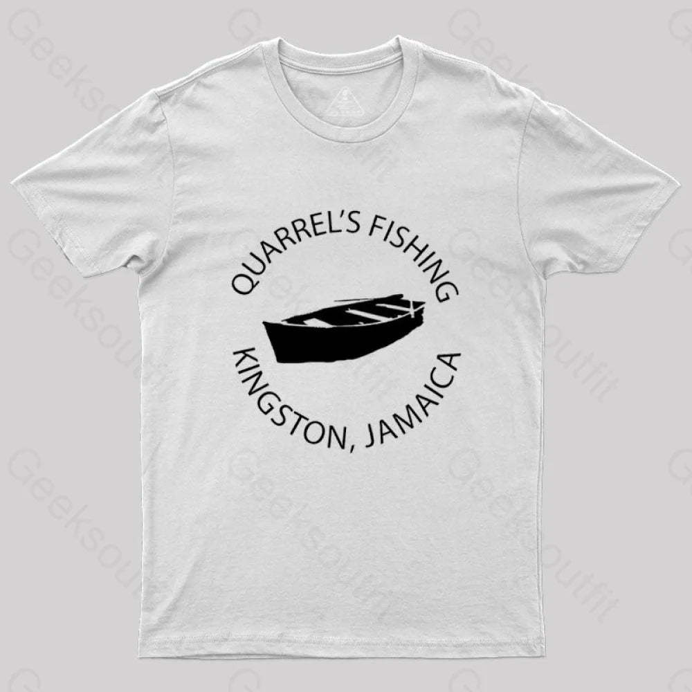Quarrel’s Fishing T-Shirt White / S