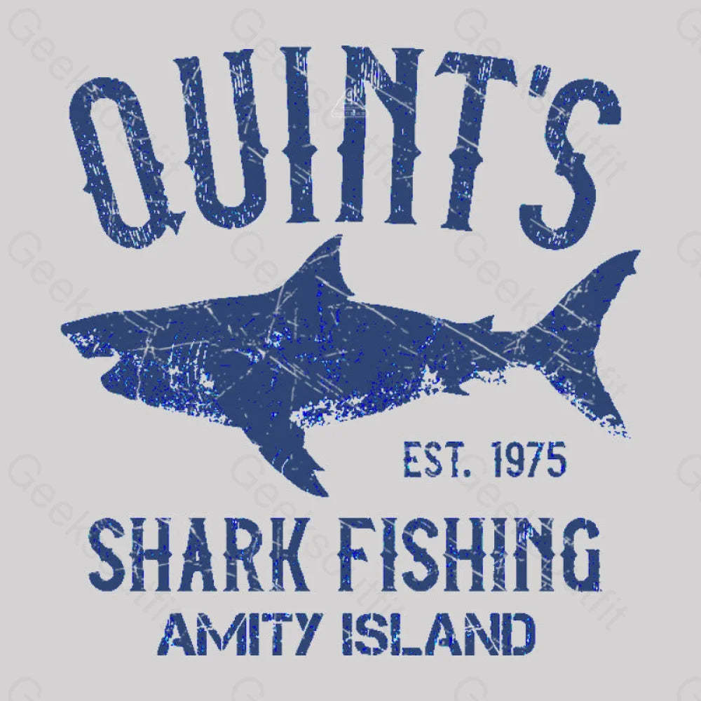 Quint¡¯s Shark Fishing Amity Island Nerd T-Shirt