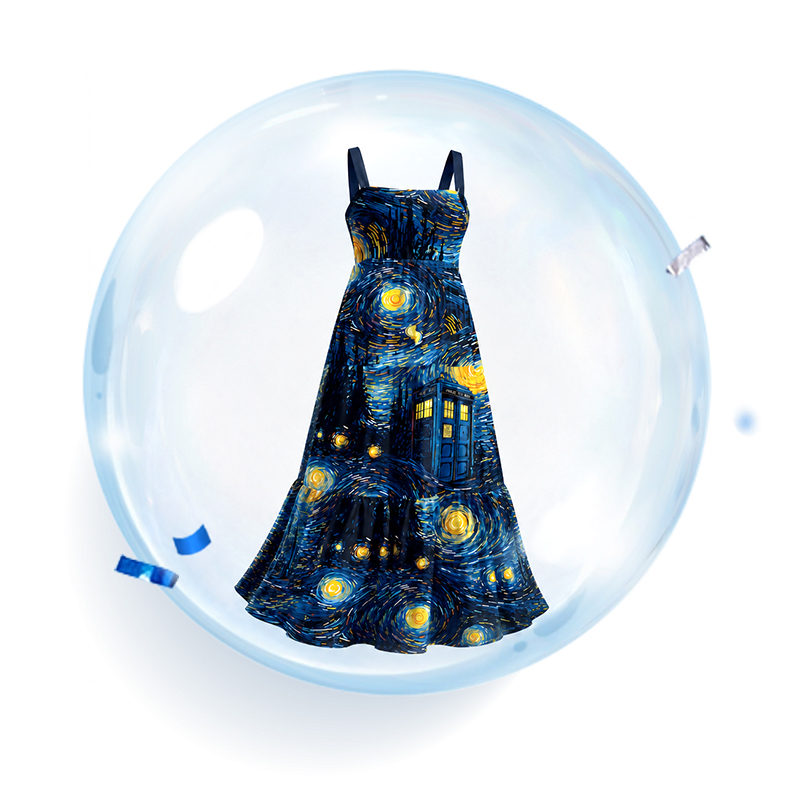 Geek Tiered Cami Maxi Dress