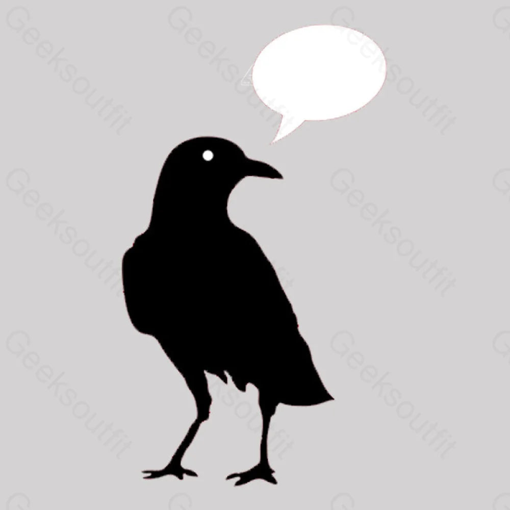 Quoth A Edgar Allen Poe Raven Poem Literary Reference T-Shirt