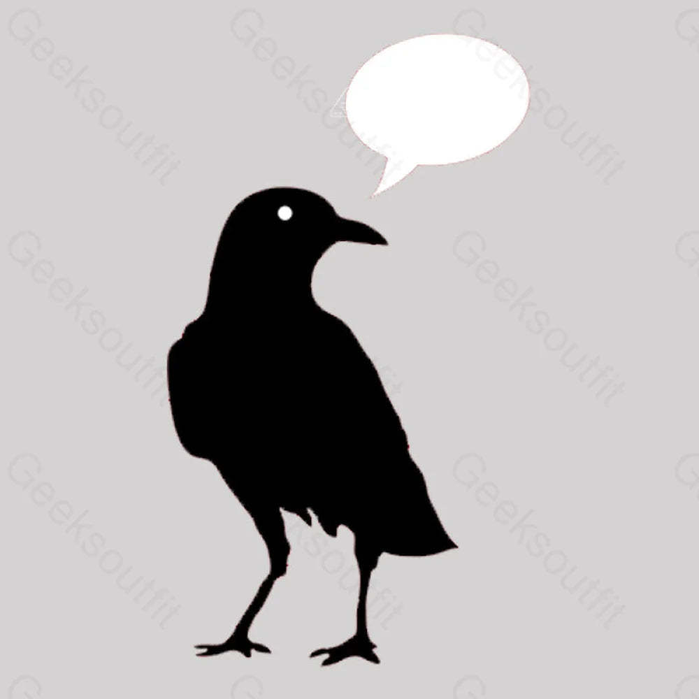 Quoth A Edgar Allen Poe Raven Poem Literary Reference T-Shirt