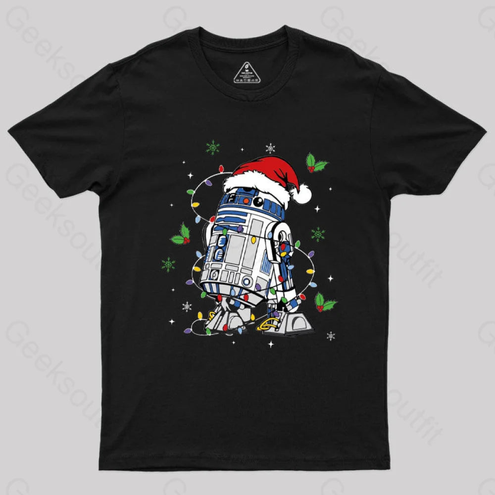 R2-D2 Christmas T-Shirt Black / S